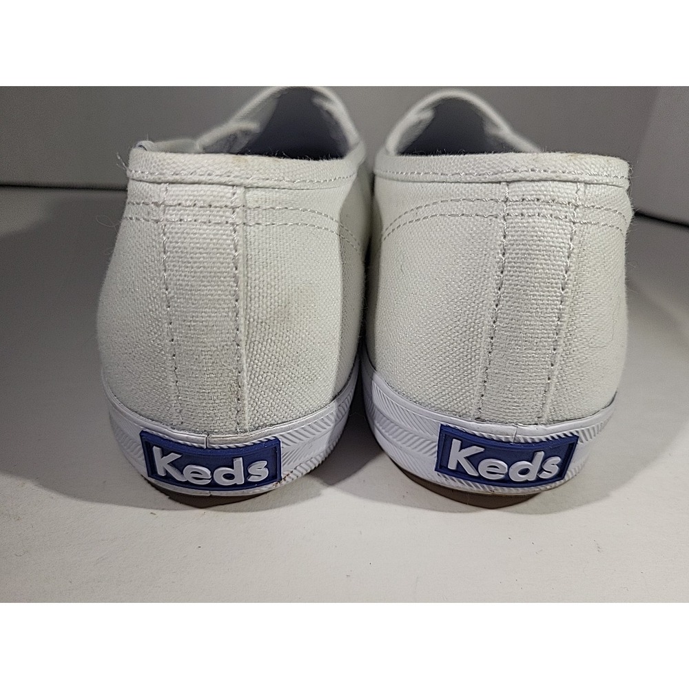 Keds‎ Women's Double Decker Slip‑On Sneakers White Canvas Size 10 - Picture 5 of 8